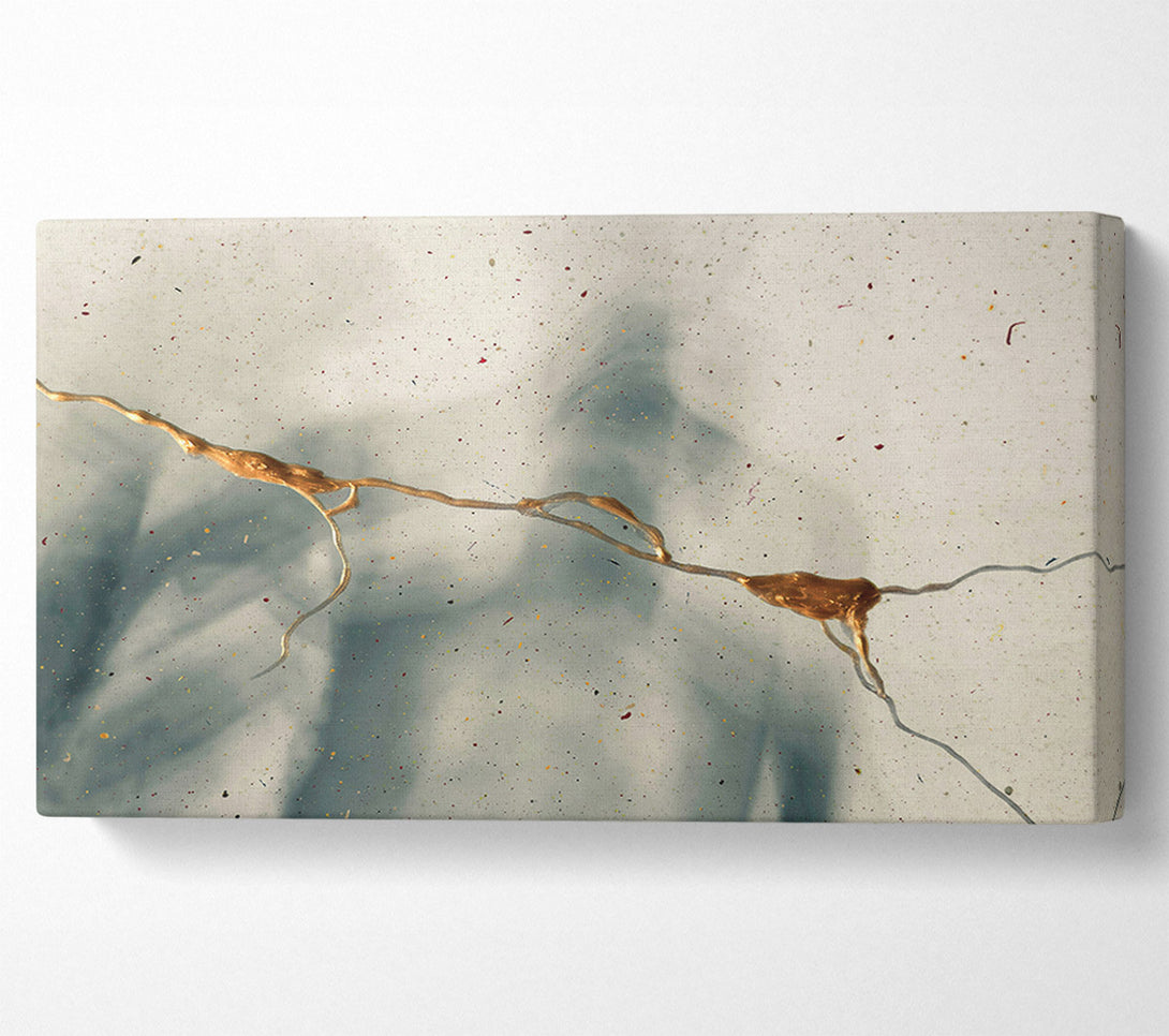  A Canvas Print of Golden Branch Reflections Canvas Wall Art