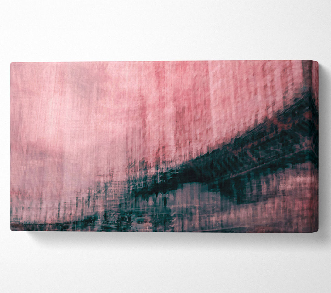  A Canvas Print of Blush Cityscape Dreams Canvas Wall Art