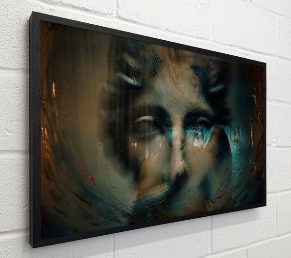 Teal Distorted Reflection