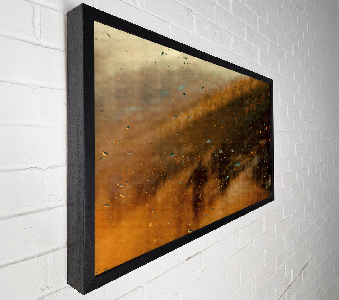  A Canvas Print of Amber Dust Specks Canvas Art