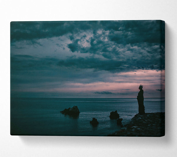  A Canvas Print of Teal Queen'S Sunset Canvas Print