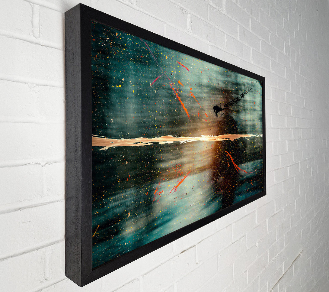  A Canvas Print of Teal Sky Horizon Canvas Art