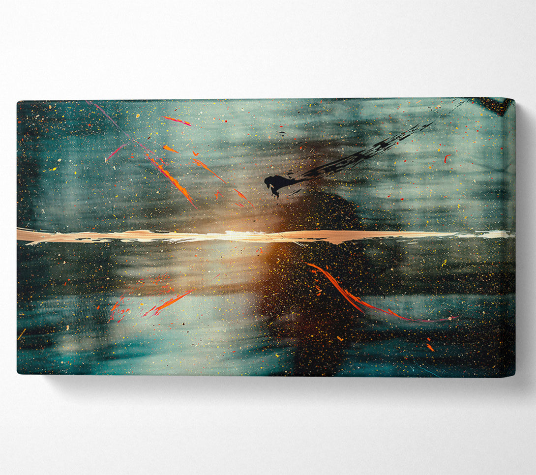  A Canvas Print of Teal Sky Horizon Canvas Art