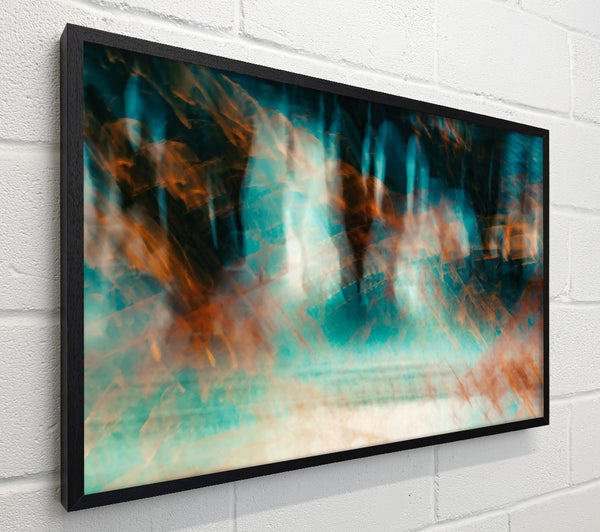 Teal And Orange Blur
