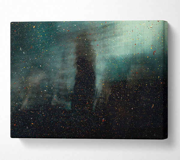  A Canvas Print of Teal Stardust Dreams Canvas Print