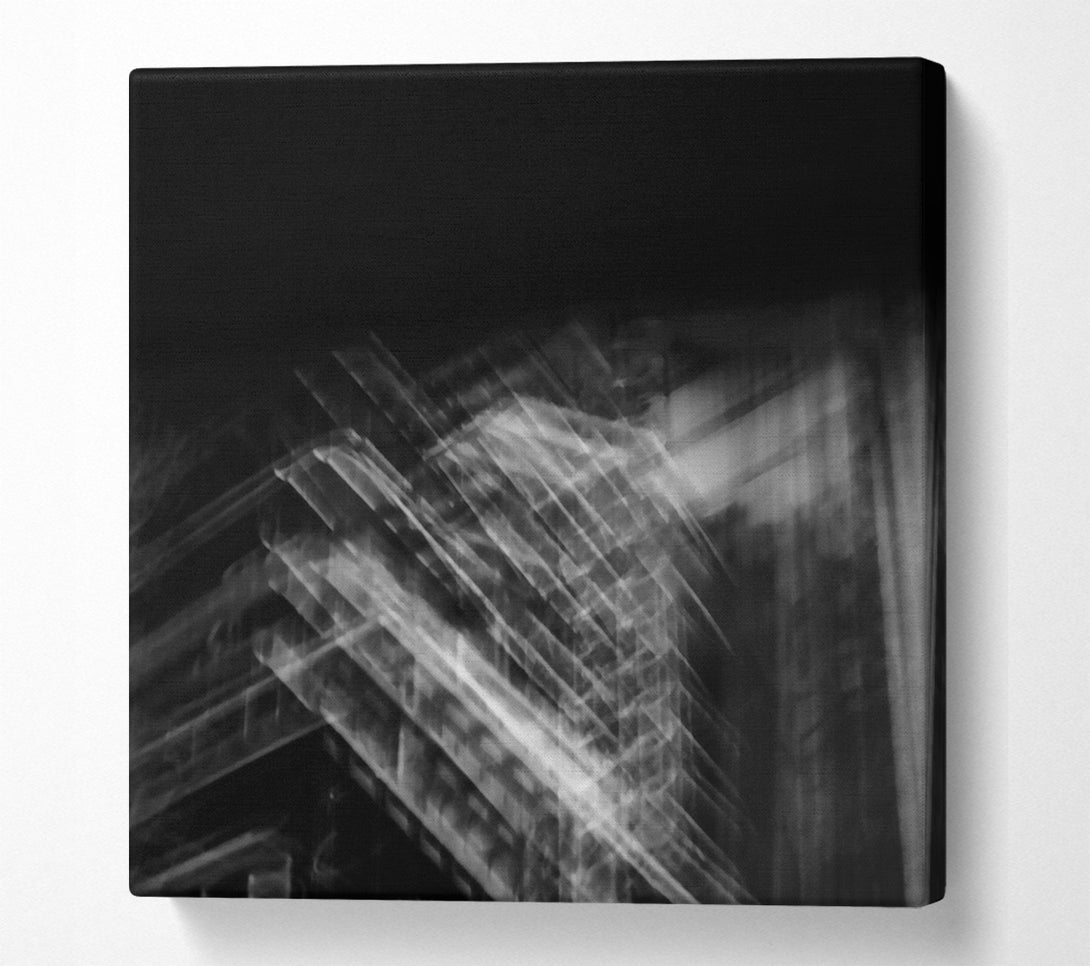  A Canvas Print of White Shadow Lines Canvas Art