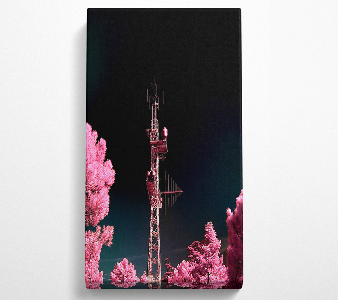  A Canvas Print of Pink Antenna Forest Canvas Wall Art