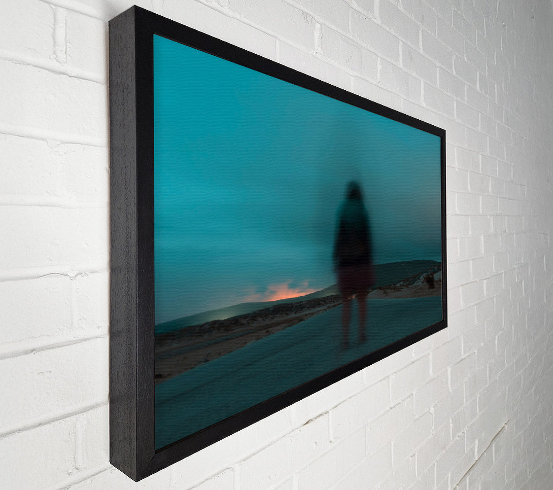  A Canvas Print of Teal Dusk Road Canvas Print