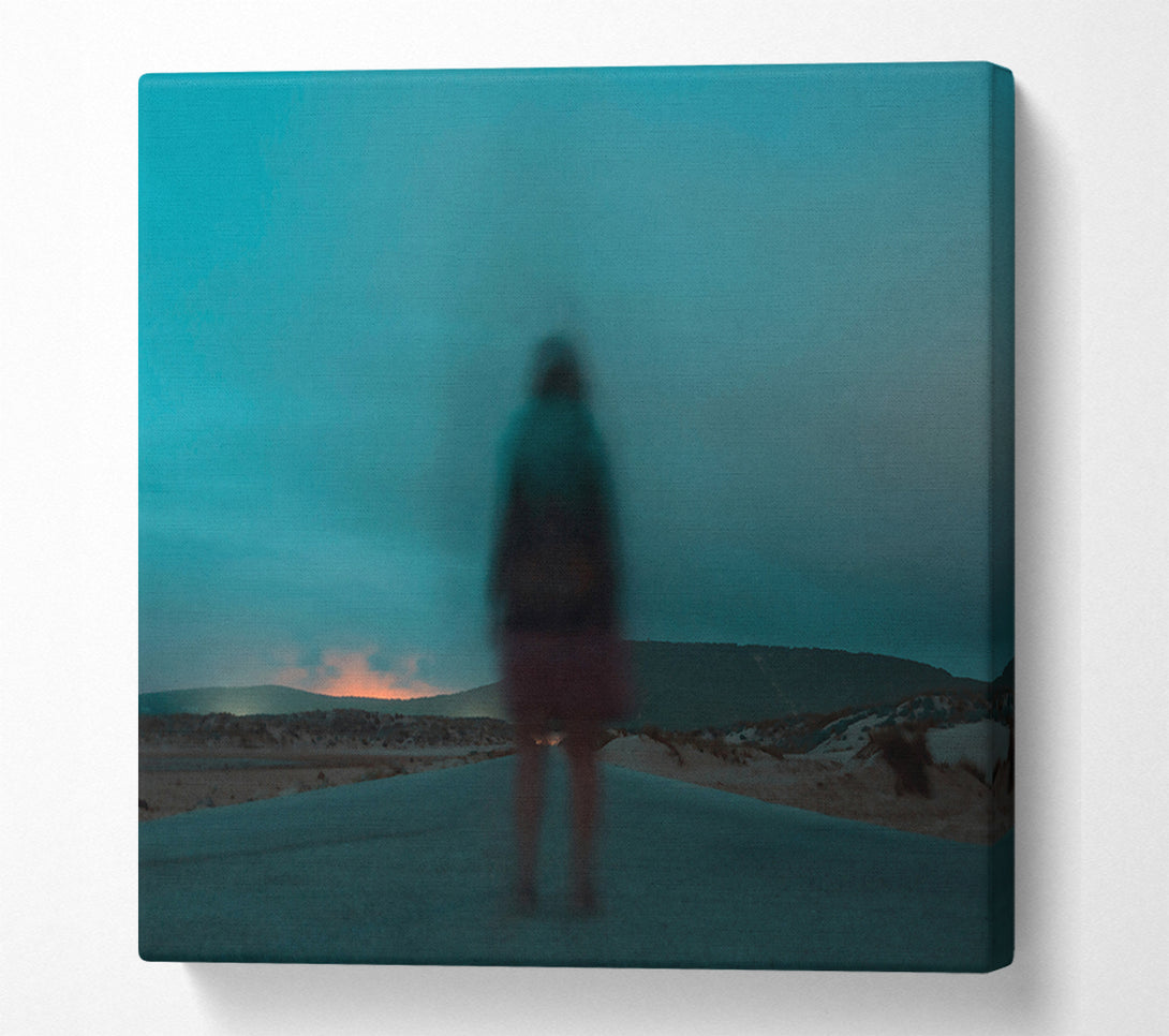  A Canvas Print of Teal Dusk Road Canvas Print