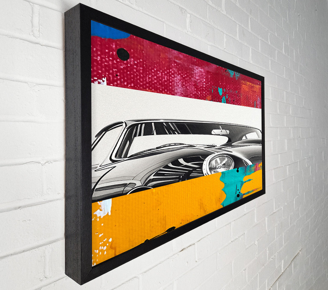  A Canvas Print of Jaguar E Type Sketch Canvas Print