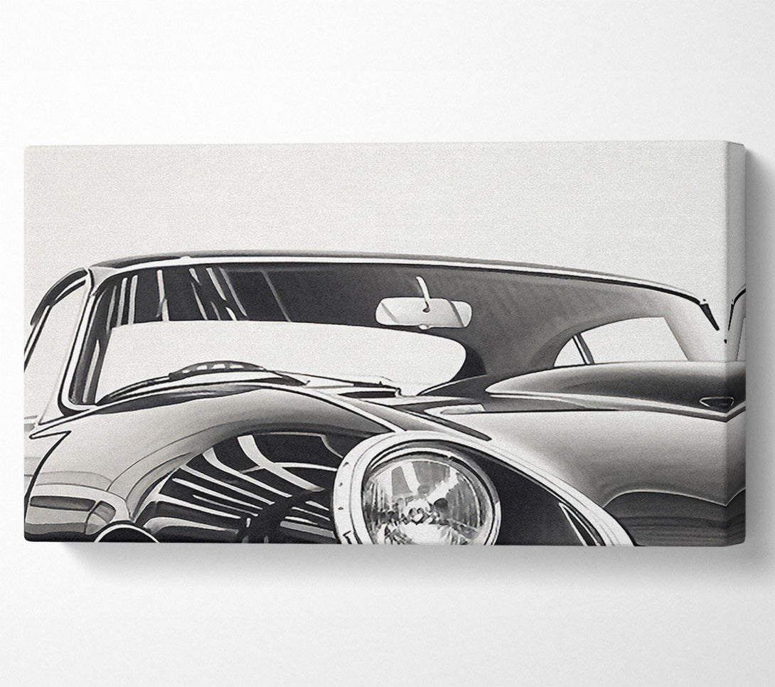  A Canvas Print of Jaguar E Type Sketch Canvas Print