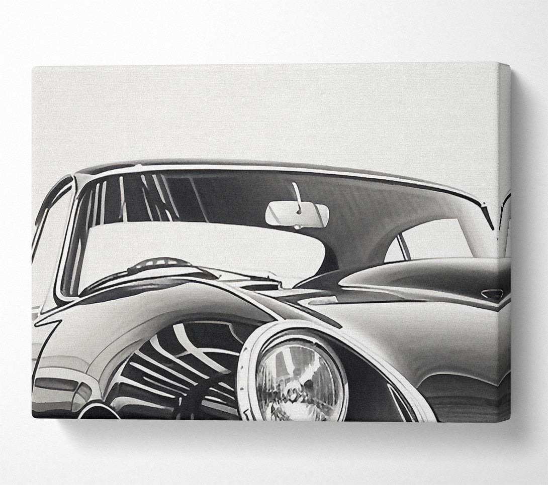  A Canvas Print of Jaguar E Type Sketch Canvas Print