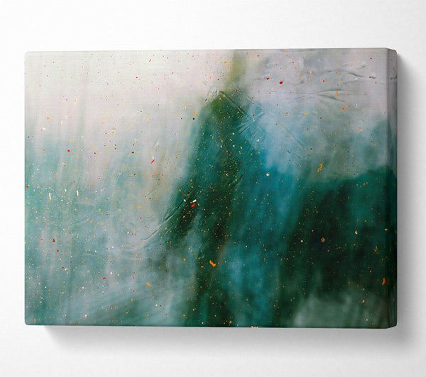  A Canvas Print of Teal Sky Specks Canvas Wall Art