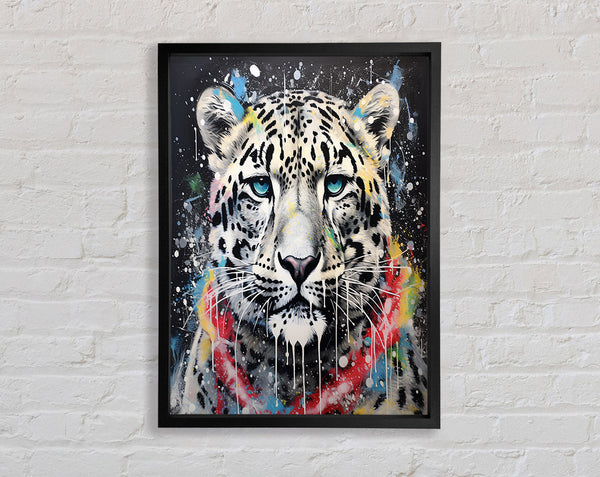 Jaguar Paint Splash Framed Print