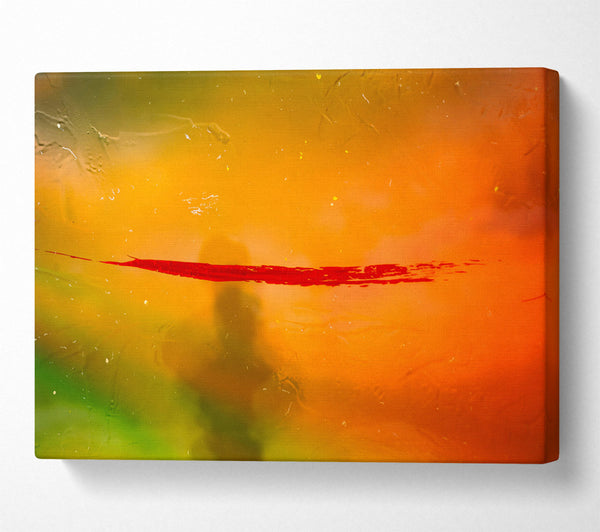  A Canvas Print of Orange Horizon Line Canvas Print