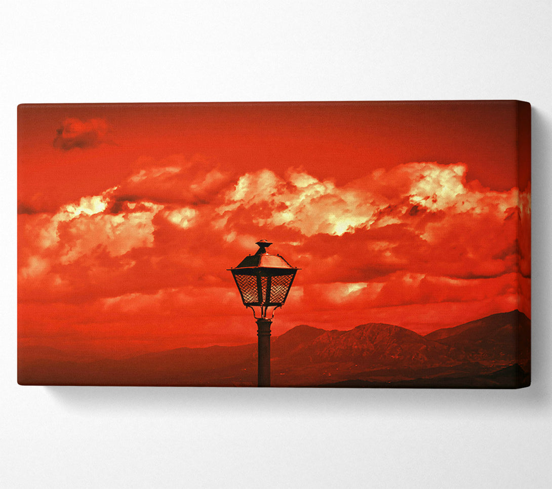  A Canvas Print of Crimson Sky Light Canvas Wall Art