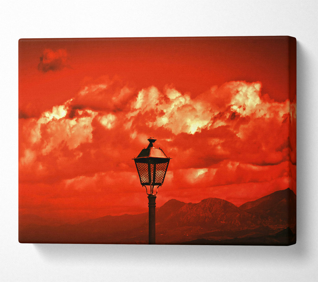  A Canvas Print of Crimson Sky Light Canvas Wall Art