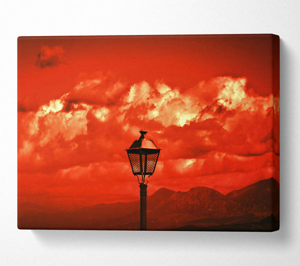 A Canvas Print of Crimson Sky Light Canvas Wall Art