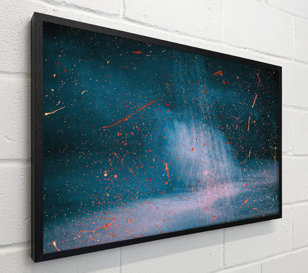 Teal Cosmic Shower