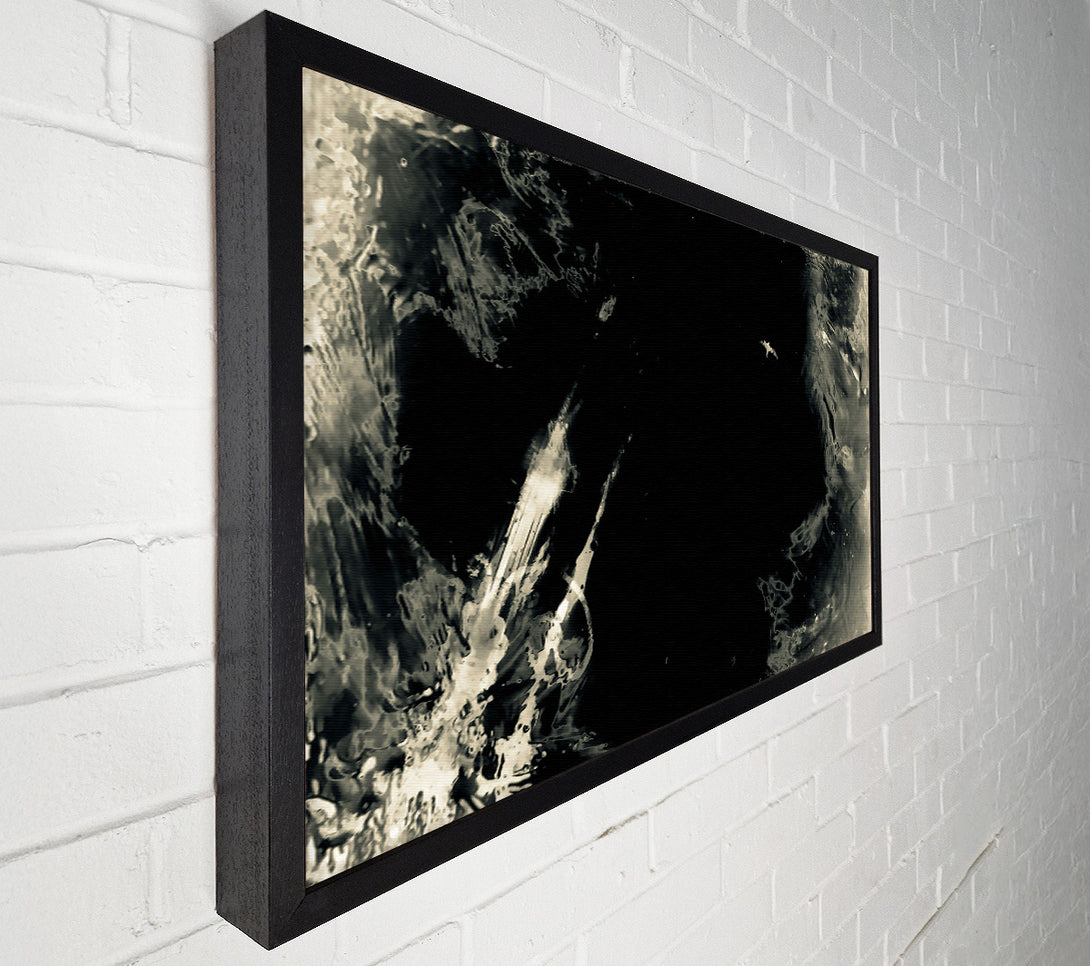  A Canvas Print of Ivory Ink Splashes Canvas Wall Art
