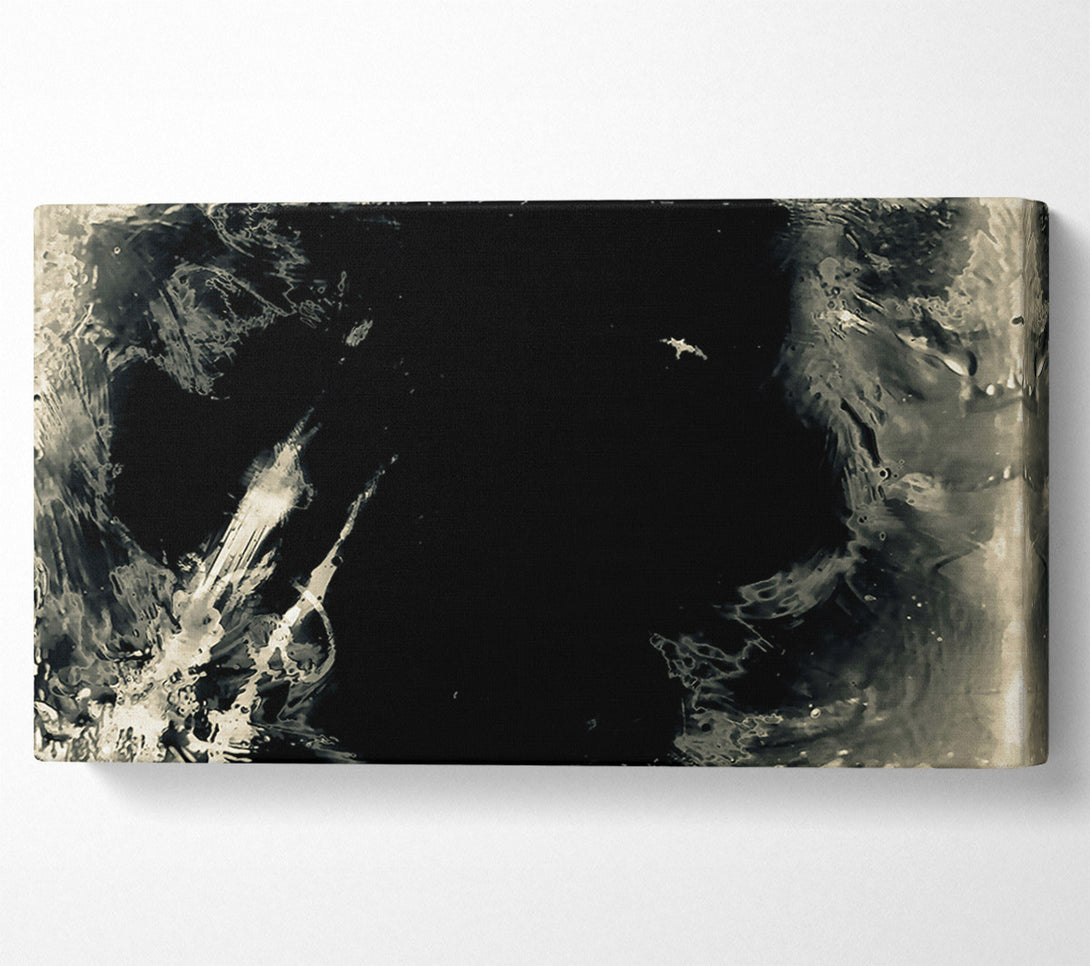  A Canvas Print of Ivory Ink Splashes Canvas Wall Art