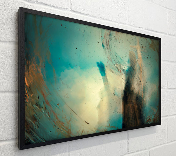 Turquoise Abstract Swirl