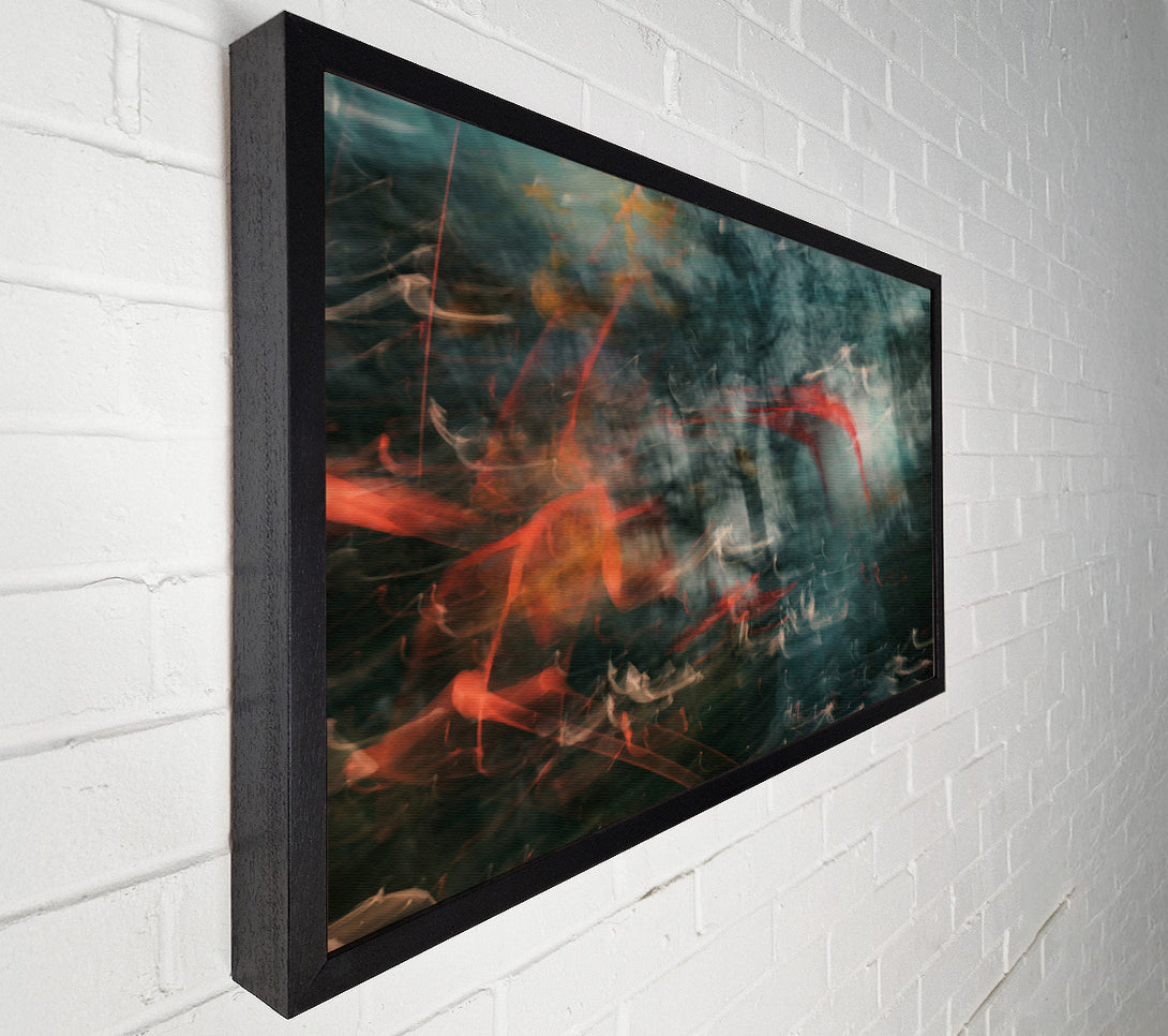  A Canvas Print of Red Through The Fog Canvas Print