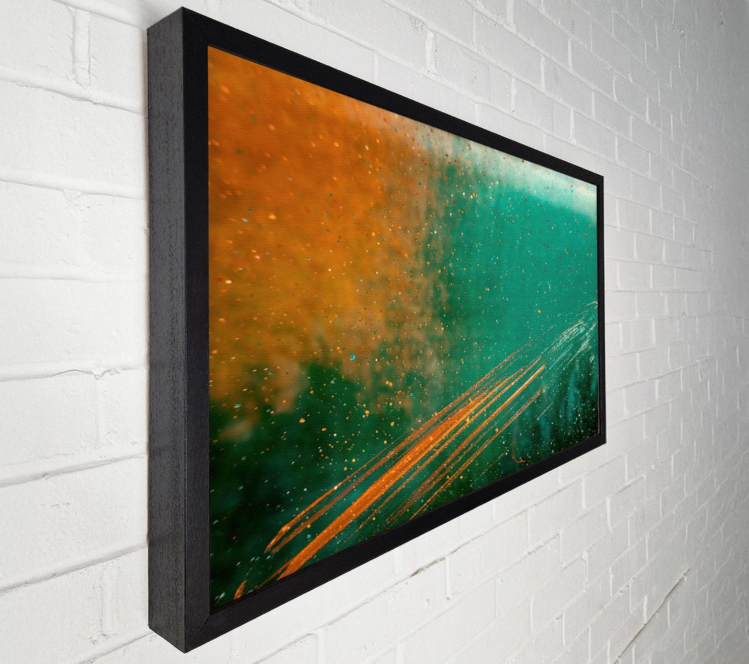  A Canvas Print of Teal Stardust Swirls Canvas Art