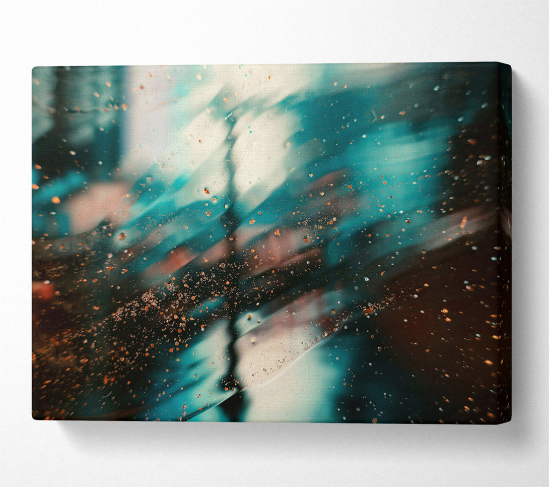 A Canvas Print of Teal Abstract Dreamscape Canvas Wall Art