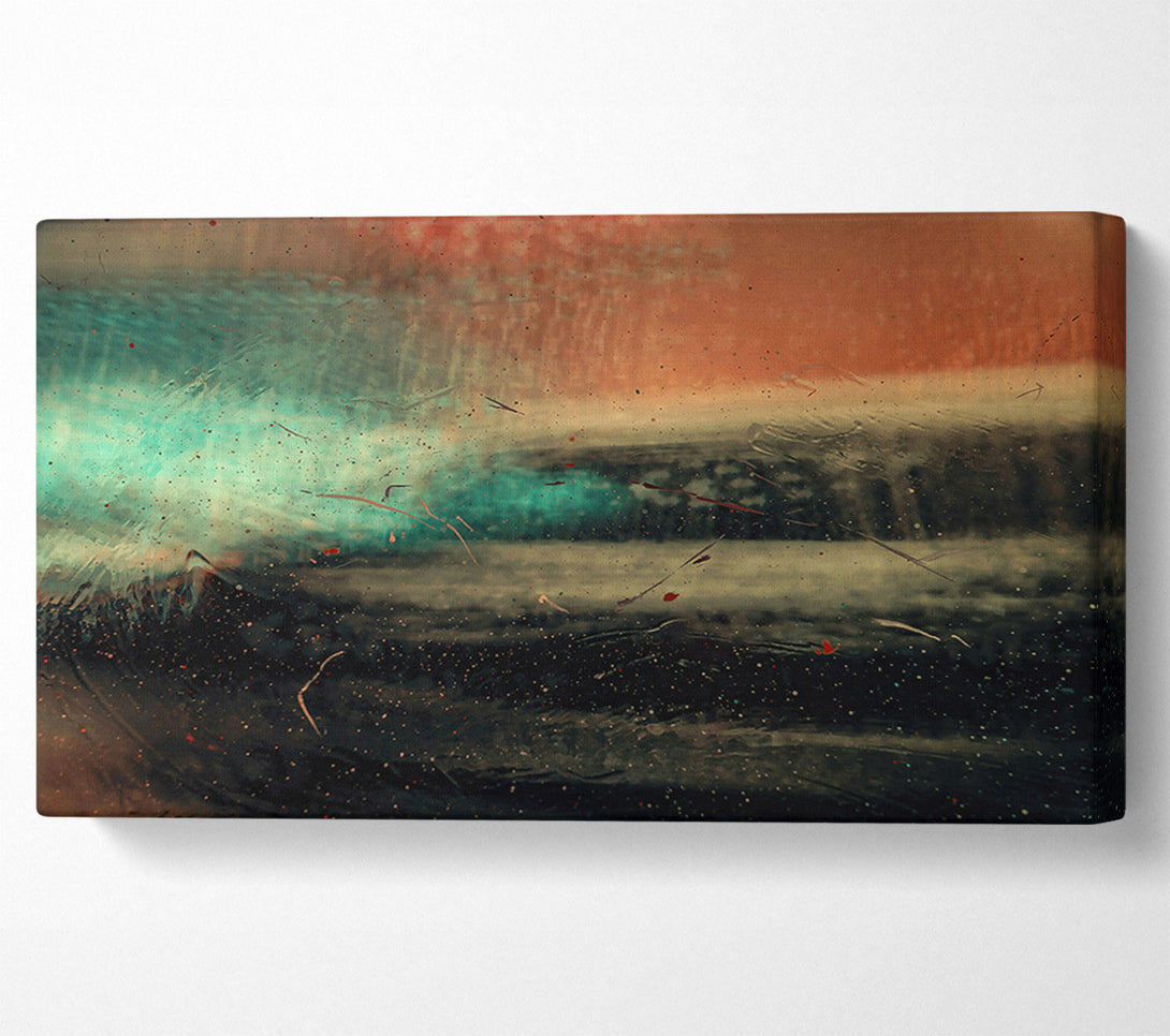  A Canvas Print of Teal And Rust Dreams Canvas Art