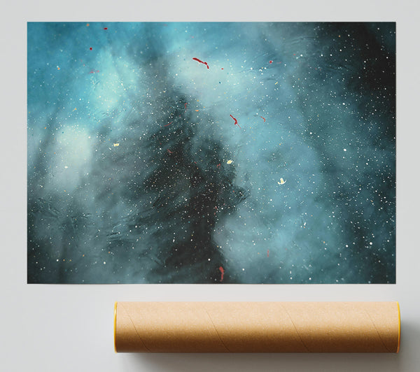 Azure Specks Of Light Print