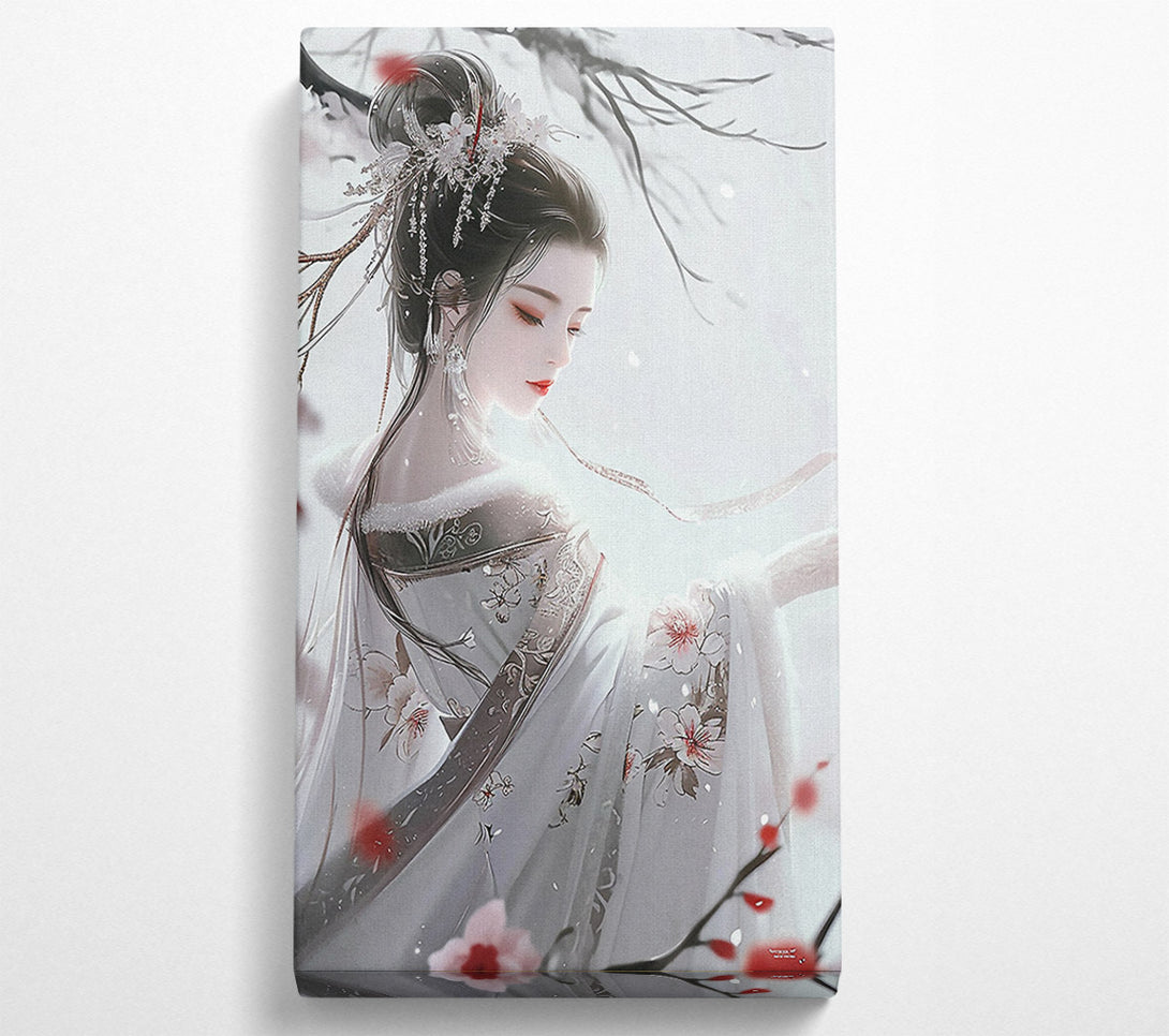  A Canvas Print of Japanese Plum Blossom Woman Canvas Print