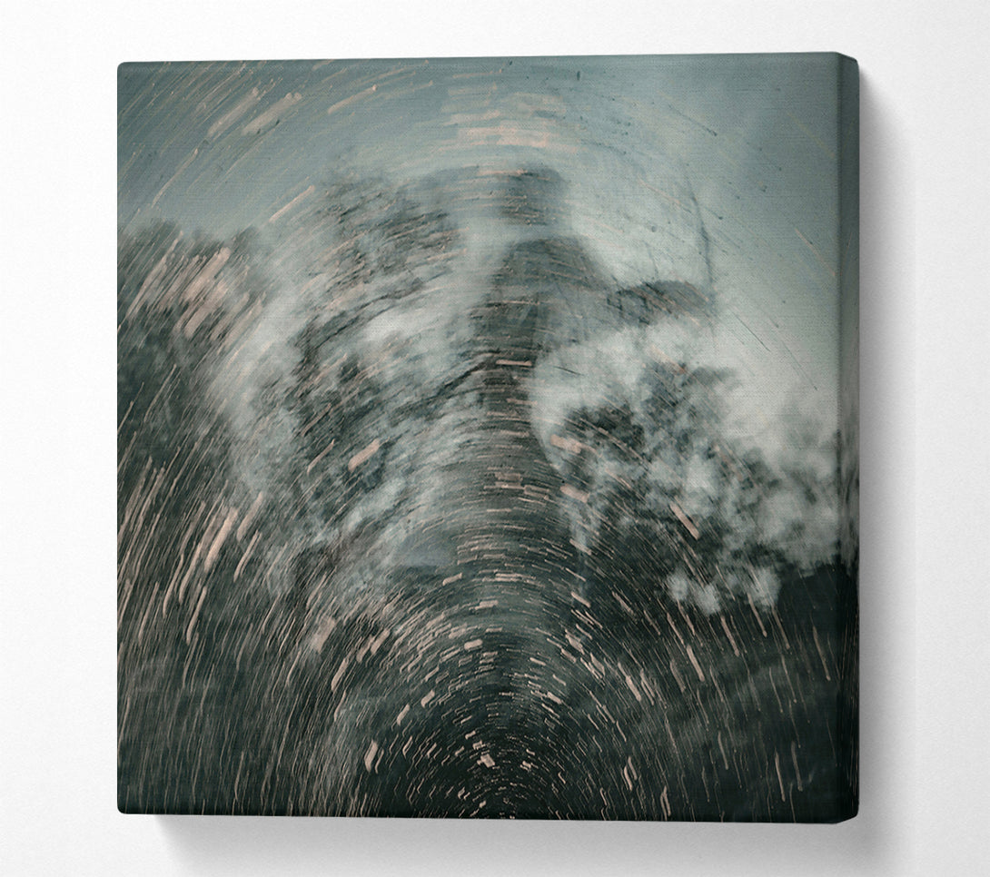  A Canvas Print of Grey Swirling Abyss Canvas Art