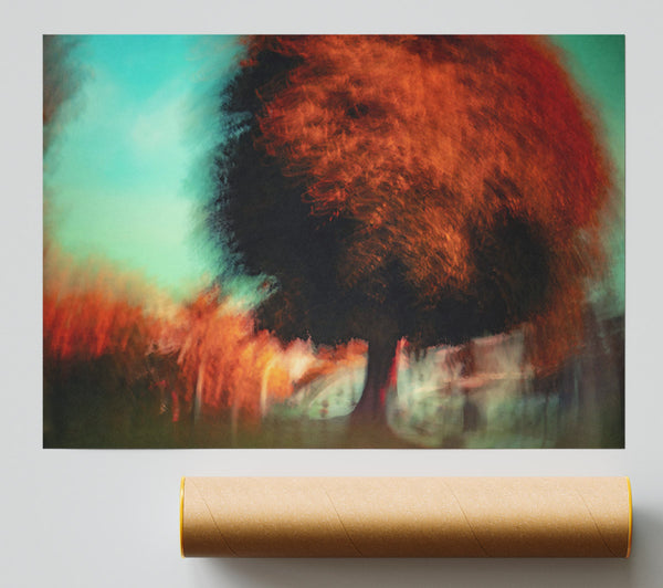 Orange Tree Dreamscape Poster