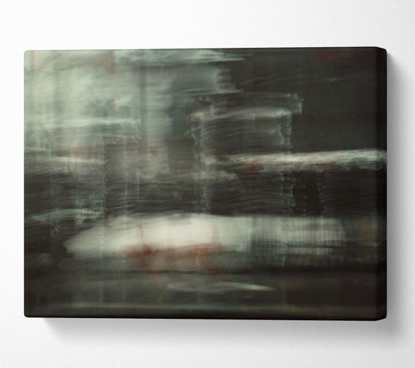  A Canvas Print of Pale Green Motion Blur Canvas Wall Art