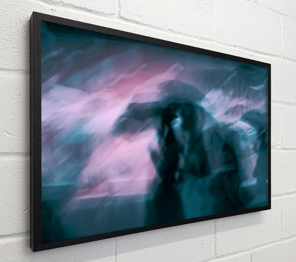 Teal And Pink Blur