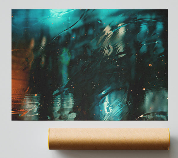 Emerald Through Glass Poster