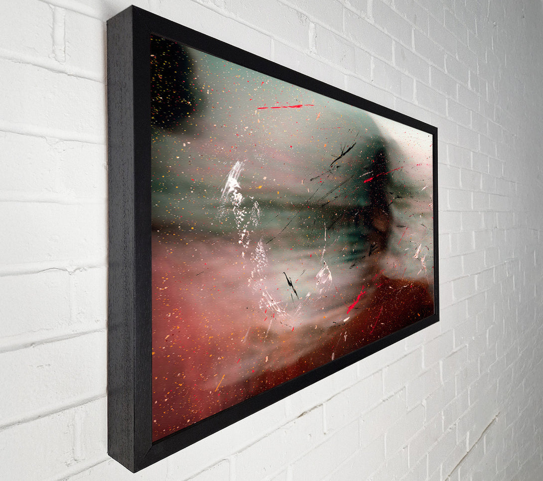  A Canvas Print of Red Through The Haze Canvas Print
