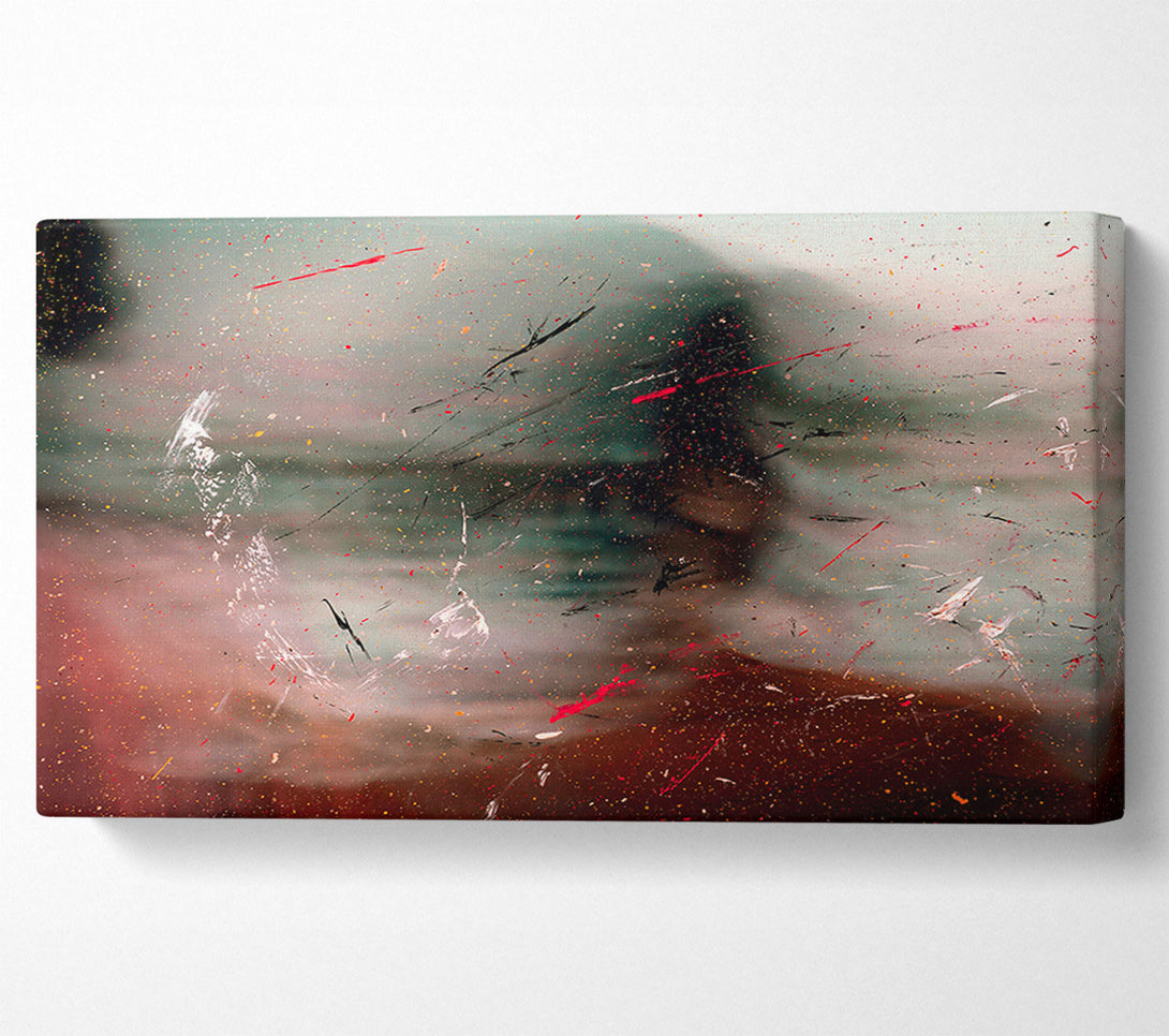  A Canvas Print of Red Through The Haze Canvas Print