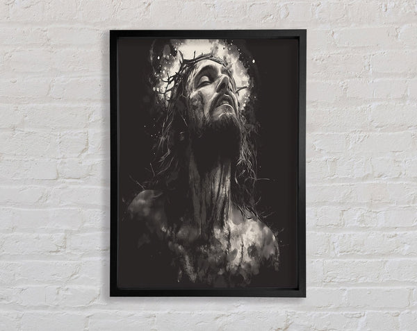 Jesus Christ Illustration Framed Print