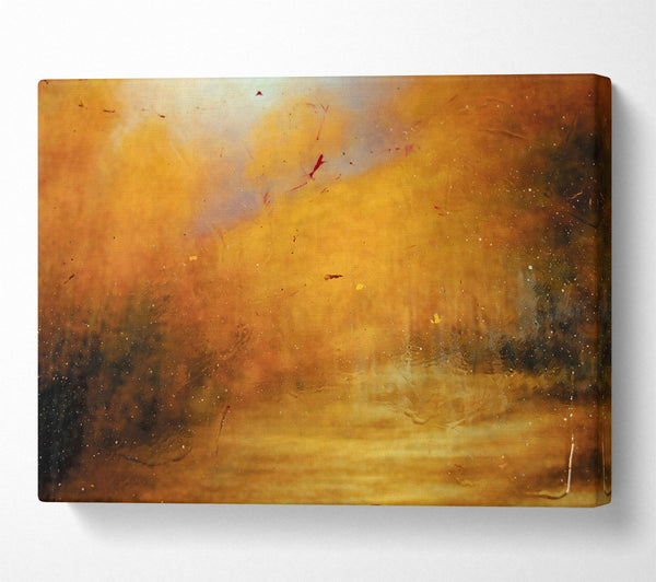  A Canvas Print of Golden Dust Reflections Canvas Wall Art