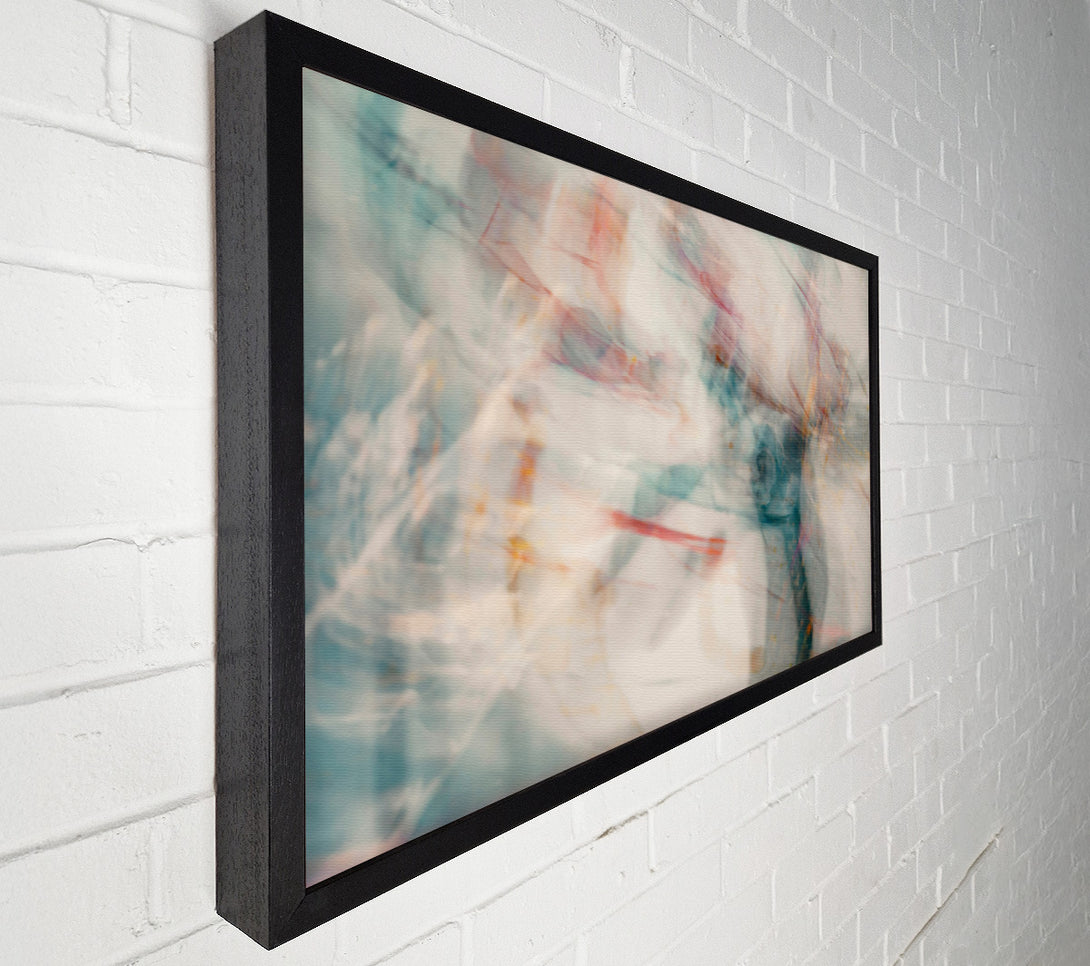  A Canvas Print of Teal Abstract Impression Canvas Wall Art