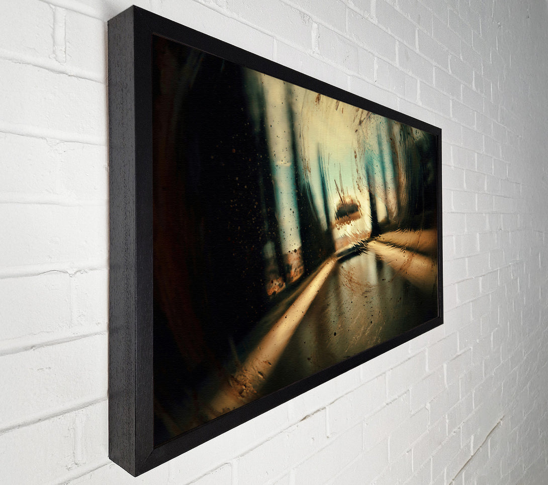 A Canvas Print of Golden Light Distortion Canvas Art