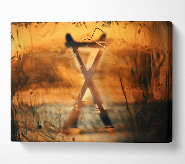  A Canvas Print of Golden X-Ray Vision Canvas Wall Art