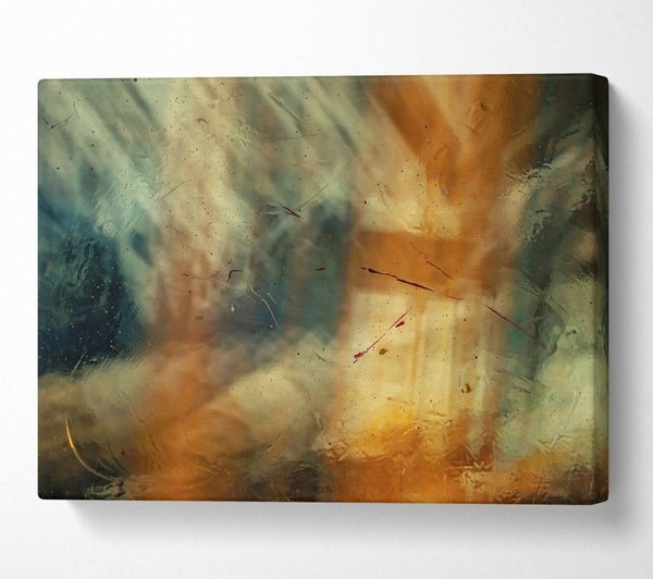  A Canvas Print of Golden Haze Abstract Canvas Print