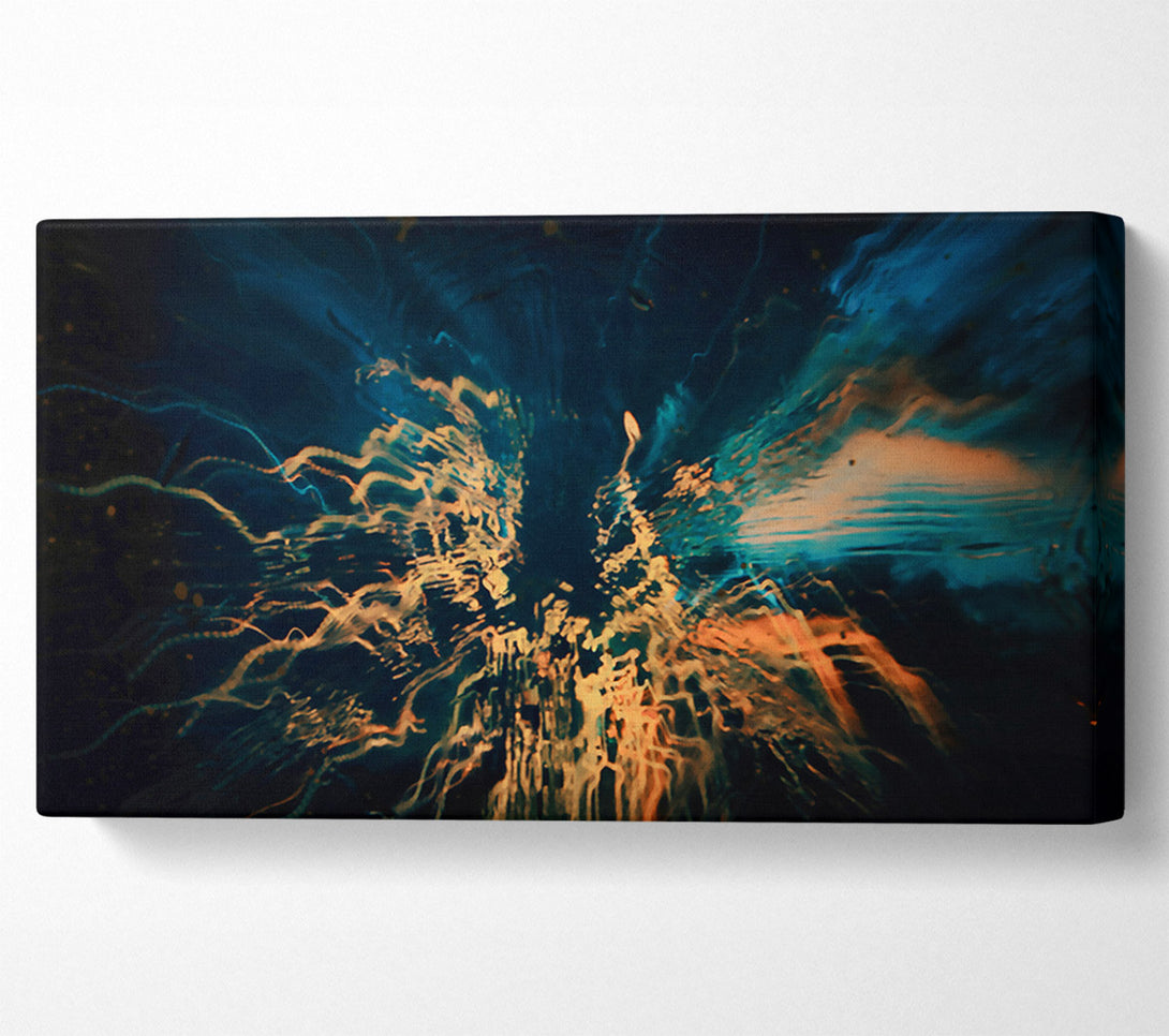  A Canvas Print of Golden Burst Of Light Canvas Print