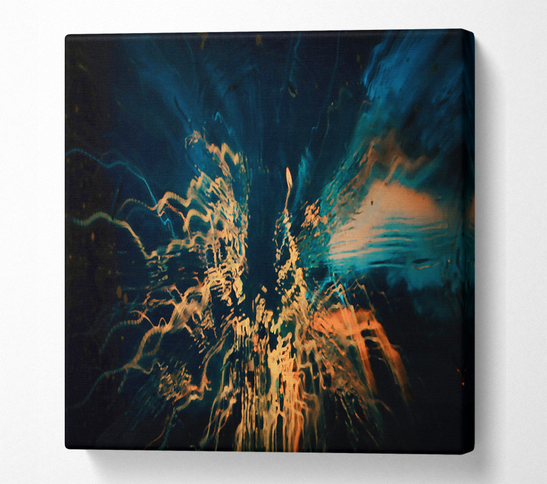  A Canvas Print of Golden Burst Of Light Canvas Print