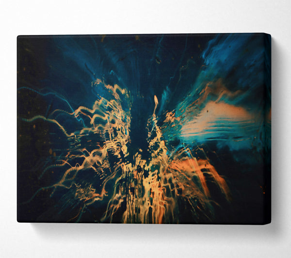  A Canvas Print of Golden Burst Of Light Canvas Print