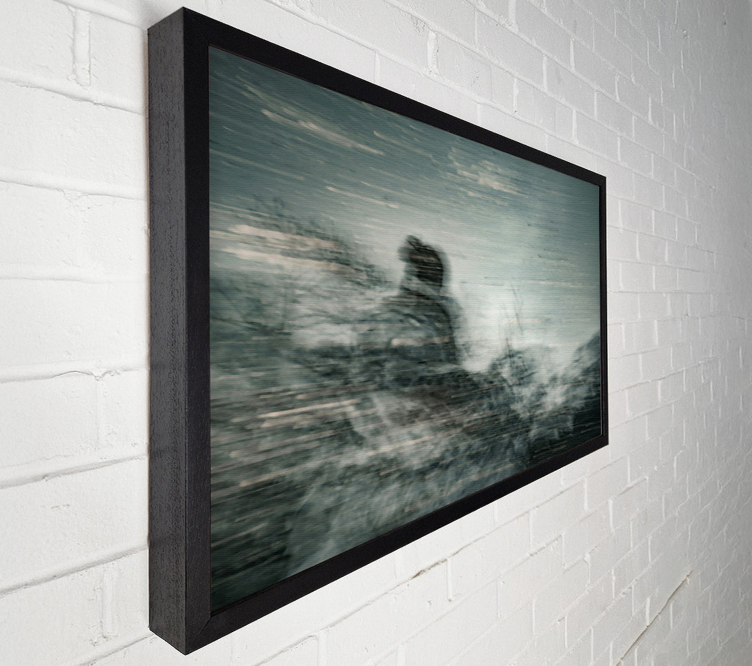  A Canvas Print of Pale Blue Figure Canvas Wall Art