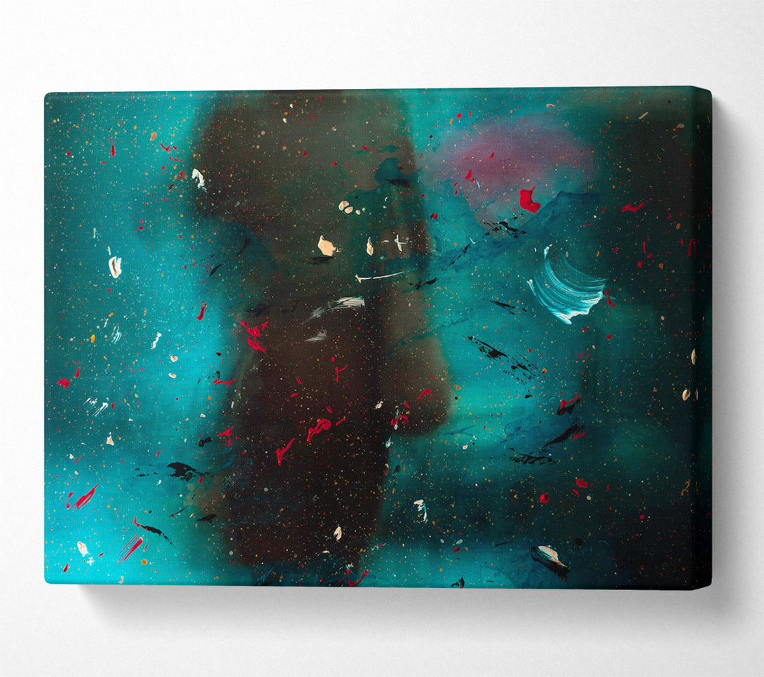  A Canvas Print of Teal Abstract Dreamscape Canvas Wall Art